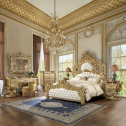 BD01477 Vanity Gold Finish Victorian Style  Bernadette Collection By Acme Furniture