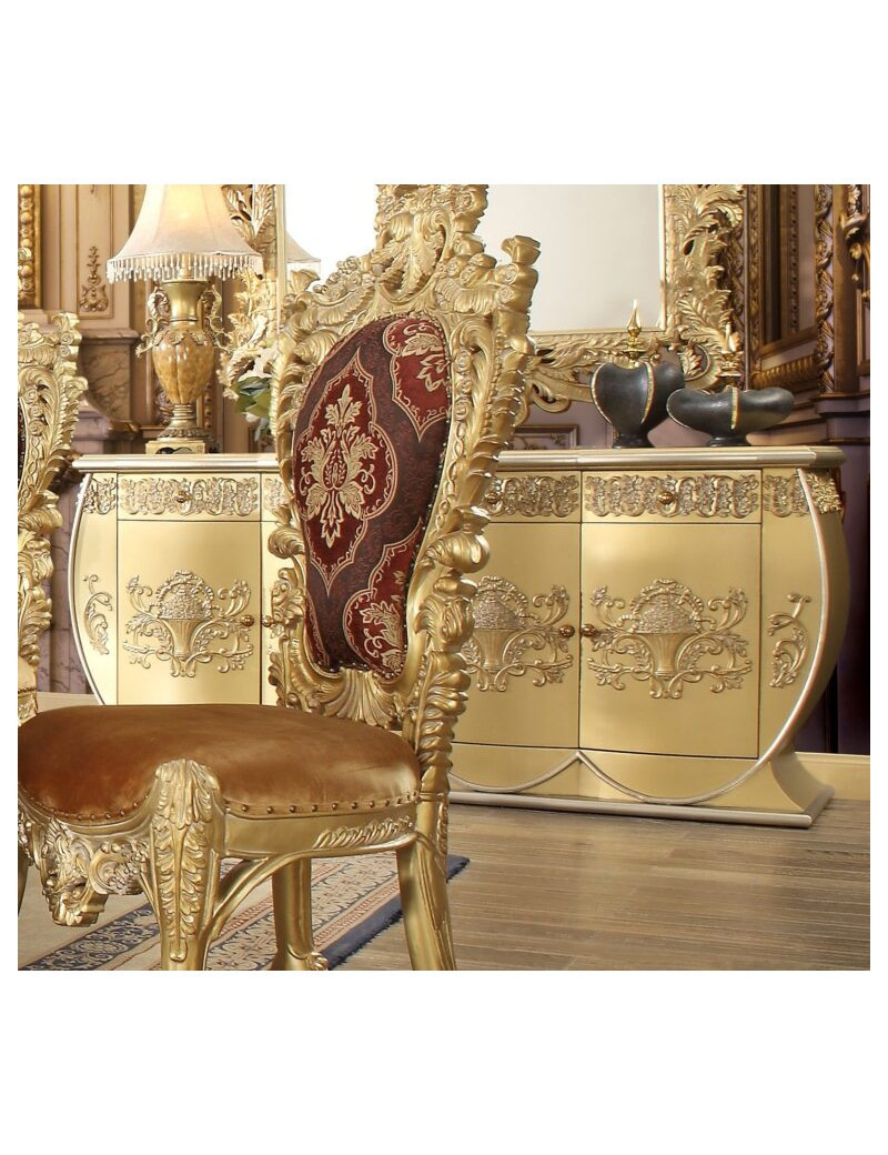 DN01473 Server Victorian Style Gold Finish Bernadette Collection by Acme Furniture