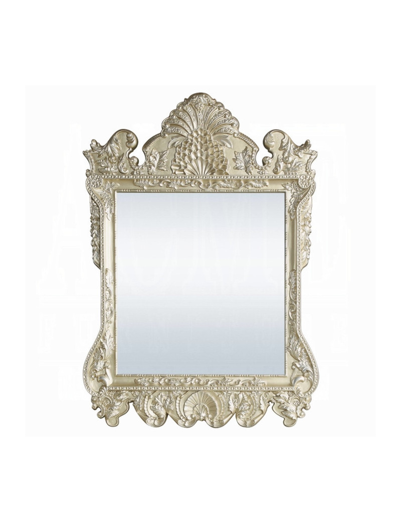BD00463 Mirror Champagne Silver Finish Victorian Style Vatican Collection by Acme Furniture