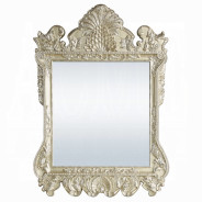 BD00463 Mirror Champagne Silver Finish Victorian Style Vatican Collection by Acme Furniture