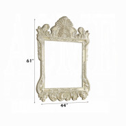 BD00463 Mirror Champagne Silver Finish Victorian Style Vatican Collection by Acme Furniture