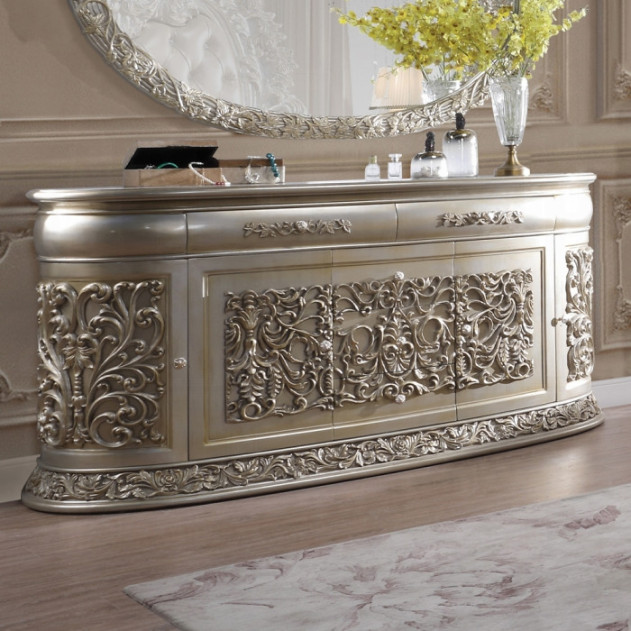 BD01244 Antique Gold Finish Server Victorian Style Sorina Collection By Acme Furniture