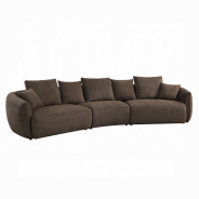 LV03250 Bash Sofa W/7 Pillows Macca Anthology Boucle By Acme Furniture