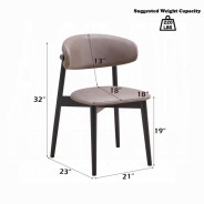 DN02364 7Pc Dining Set Lanae Collection Mid-Century Modern Style by Acme Furniture