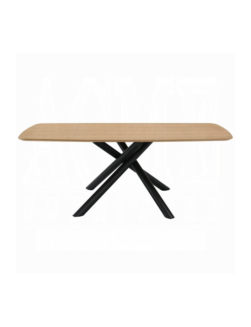 DN03765 7PC Dining set Mid-Century Modern Style  Gray Boucle Lawton Collection By Acme Furniture