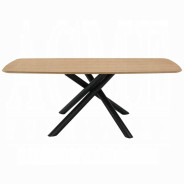DN03765 7PC Dining set Mid-Century Modern Style  Gray Boucle Lawton Collection By Acme Furniture