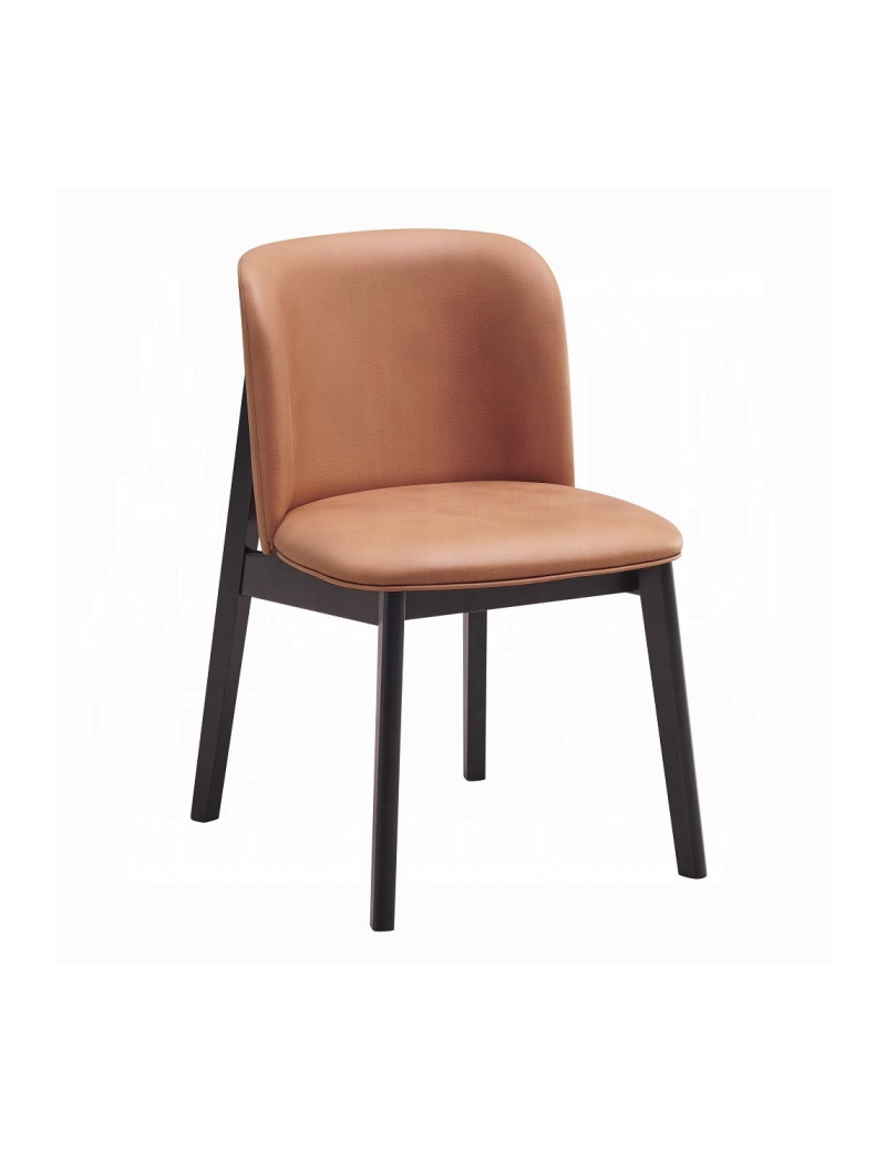 DN02366 7Pc Dining Set Mid-Century Modern Style Camel Microfiber & Black Finish Eliora Collection By Acme Furniture