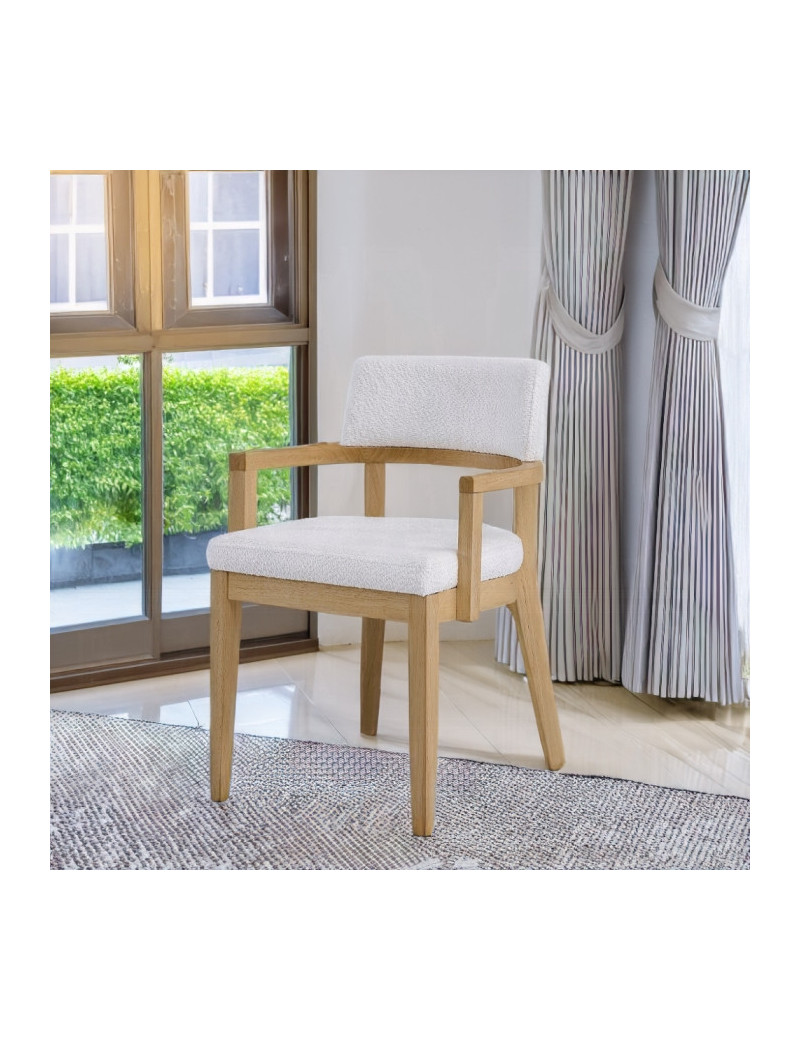 DN02615 5PC Kasem Dining Set Round Table Oak Finish Mid- Century Modern Style By Acme Furniture