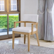 DN02615 5PC Kasem Dining Set Round Table Oak Finish Mid- Century Modern Style By Acme Furniture
