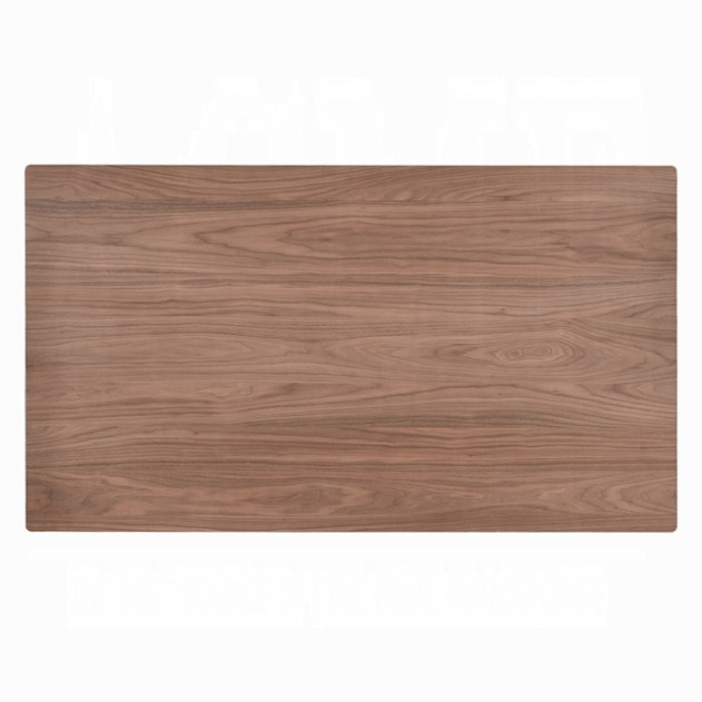DN04195 7Pc Dining Set Linen & Walnut Finish Sarha Collection Mid-Century Modern Style By Acme Furniture