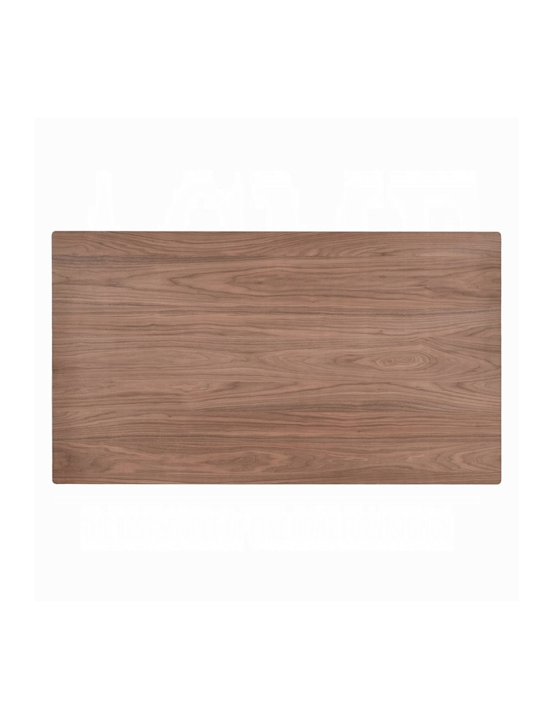 DN04195 7Pc Dining Set Linen & Walnut Finish Sarha Collection Mid-Century Modern Style By Acme Furniture