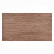 DN04195 7Pc Dining Set Linen & Walnut Finish Sarha Collection Mid-Century Modern Style By Acme Furniture