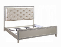 BD00241EK Sliverfluff EK Bed W/Led & Storage Glam Style By Acme Furniture