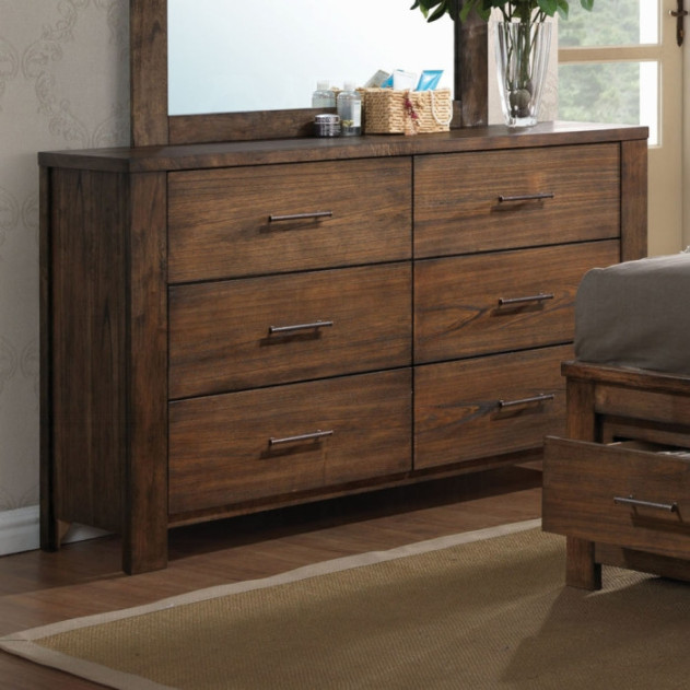 BD02470Q Queen Bed Sandro Collection White Boucle & Walnut Finish by Acme Furniture