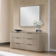 BD05432Q Queen Bed Light Oak Leanna Collection Contemporary Style By Acme Furniture