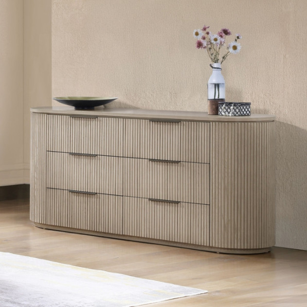 BD05432Q Queen Bed Light Oak Leanna Collection Contemporary Style By Acme Furniture