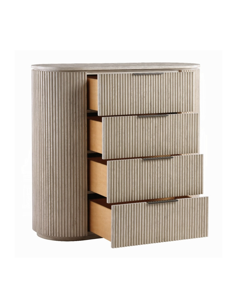 BD05432Q Queen Bed Light Oak Leanna Collection Contemporary Style By Acme Furniture