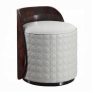 BD20021EK Bed Beige Linen & Glossy Wood Grain Top Jamonica Collection Glam Style by Acme Furniture