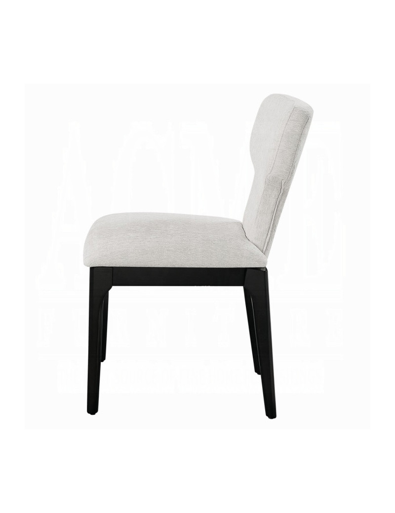DN06870 7Pc Dining Set w/Ceramic Top Black Finish Koen Collection Contemporary Style by Acme Furniture