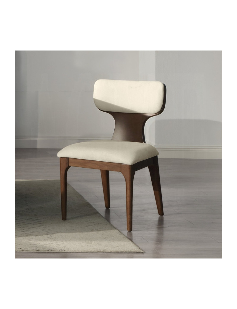 DN06865 7Pc Dining Set w/Ceramic Top Brown Oak Finish Koen Collection Contemporary Style by Acme Furniture