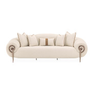 Mansion Sofa Latte Dark Bronze Cloche Collection by Michael Amini LFR-CLCH816-LTE-835