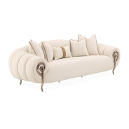 Mansion Sofa Latte Dark Bronze Cloche Collection by Michael Amini LFR-CLCH816-LTE-835