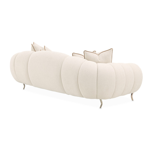 Mansion Sofa Latte Dark Bronze Cloche Collection by Michael Amini LFR-CLCH816-LTE-835