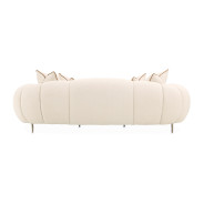 Mansion Sofa Latte Dark Bronze Cloche Collection by Michael Amini LFR-CLCH816-LTE-835
