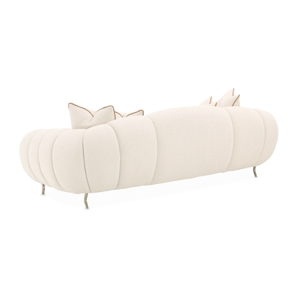 Mansion Sofa Latte Dark Bronze Cloche Collection by Michael Amini LFR-CLCH816-LTE-835
