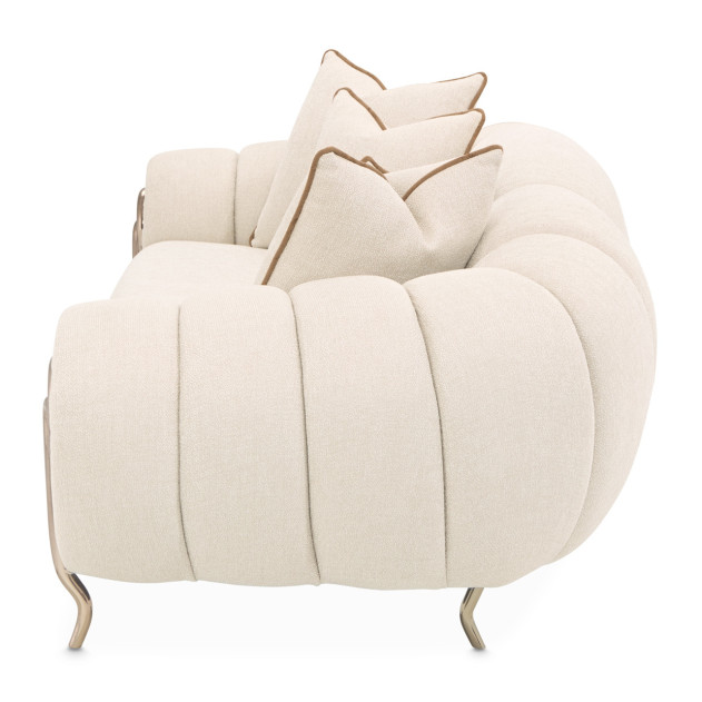 Mansion Sofa Latte Dark Bronze Cloche Collection by Michael Amini LFR-CLCH816-LTE-835
