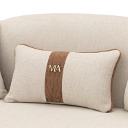 Mansion Sofa Latte Dark Bronze Cloche Collection by Michael Amini LFR-CLCH816-LTE-835