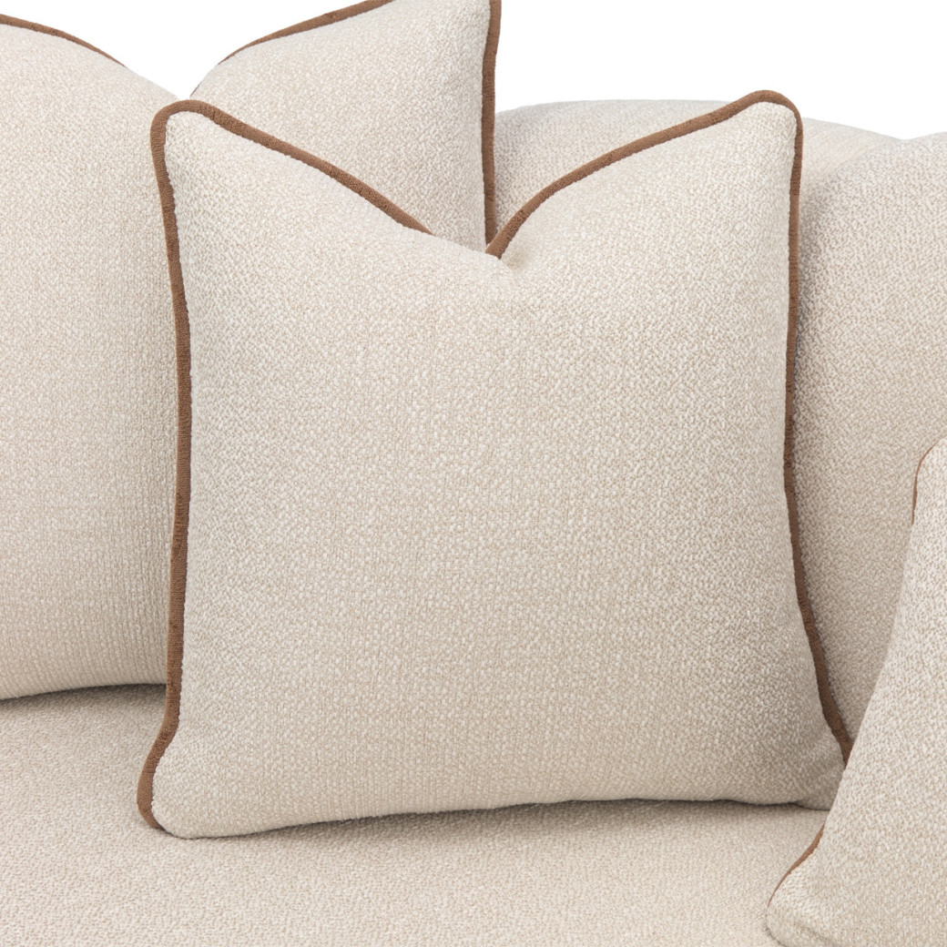 Mansion Sofa Latte Dark Bronze Cloche Collection by Michael Amini LFR-CLCH816-LTE-835