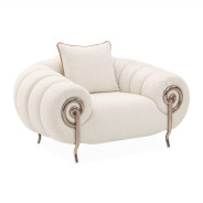 Matching Chair Dark Bronze Cloche Collection By Michael Amini LFR-CLCH835-LTE-835