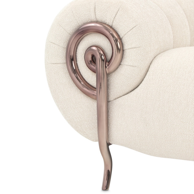 Matching Chair Dark Bronze Cloche Collection By Michael Amini LFR-CLCH835-LTE-835