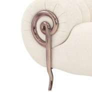 Matching Chair Dark Bronze Cloche Collection By Michael Amini LFR-CLCH835-LTE-835