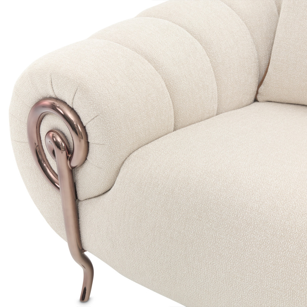 Matching Chair Dark Bronze Cloche Collection By Michael Amini LFR-CLCH835-LTE-835