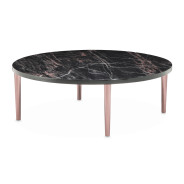 Large Cocktail Table Dark Bronze Finish Cloche Collection By Michael Amini  LFR-CLCH201-835