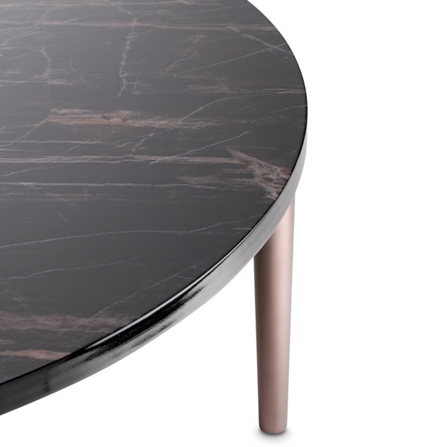 Large Cocktail Table Dark Bronze Finish Cloche Collection By Michael Amini  LFR-CLCH201-835