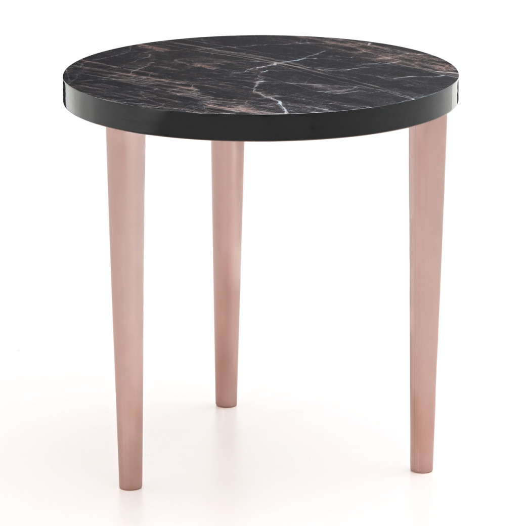 End Table Dark Bronze Finish Cloche Collection By Michael Amini LFR-CLCH202-835