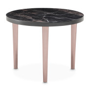 Small Cocktail Table Dark Bronze Finish Cloche Collection by Michael Amini LFR-CLCH204-835