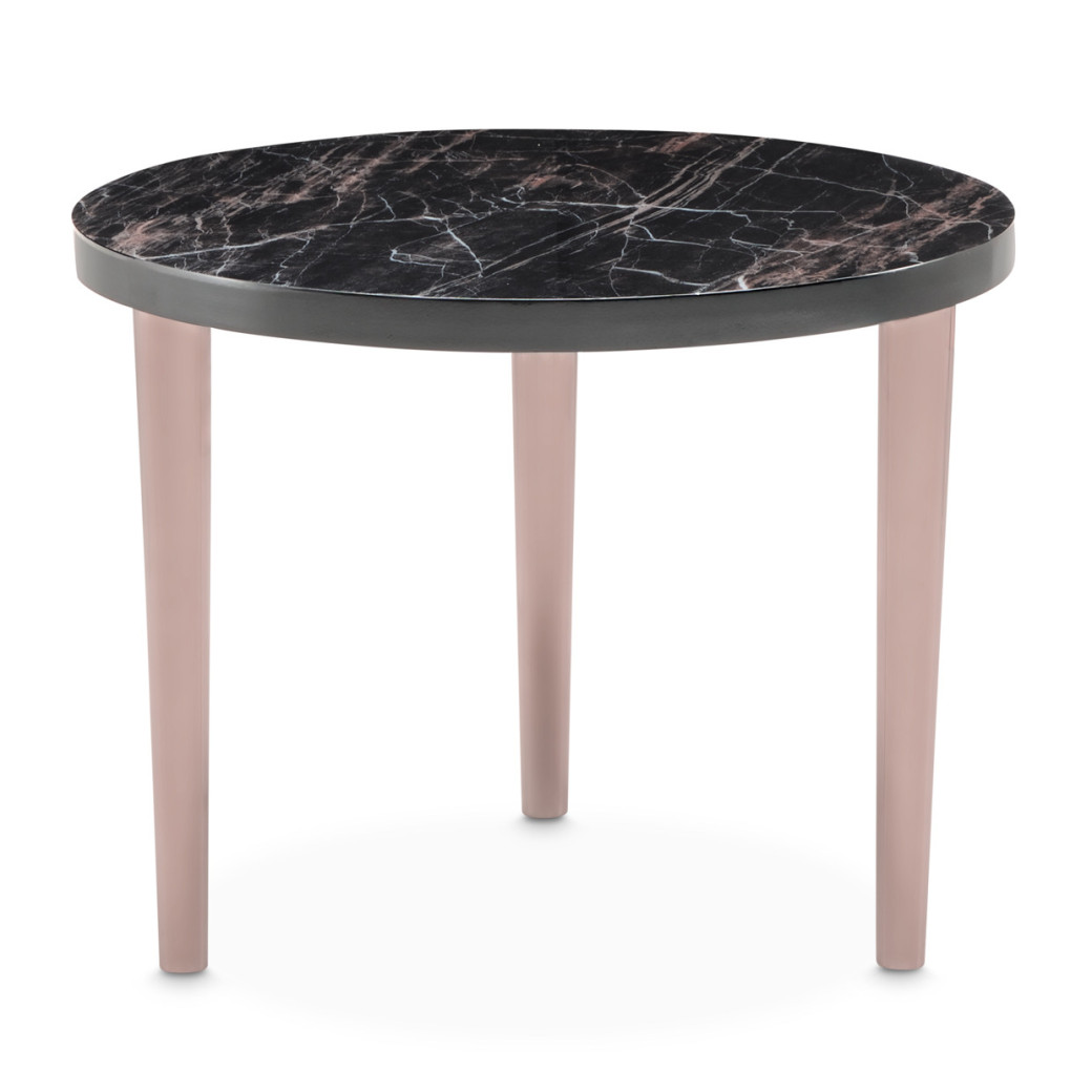 Small Cocktail Table Dark Bronze Finish Cloche Collection by Michael Amini LFR-CLCH204-835