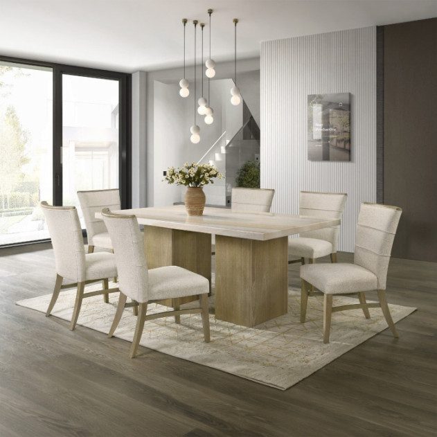 DN07035 Olinda 7Pc Dining Set Contemporary Style by Acme Furniture
