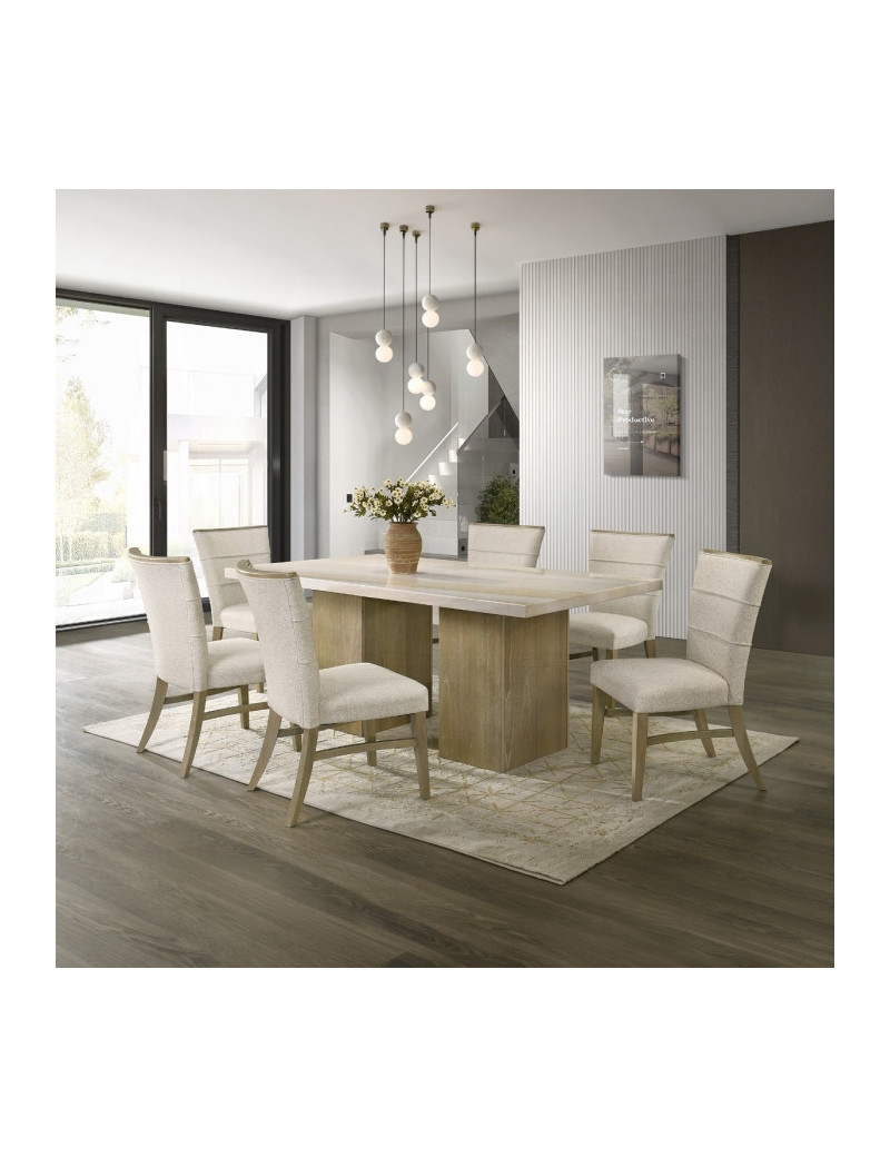 DN07035 Olinda 7Pc Dining Set Contemporary Style by Acme Furniture