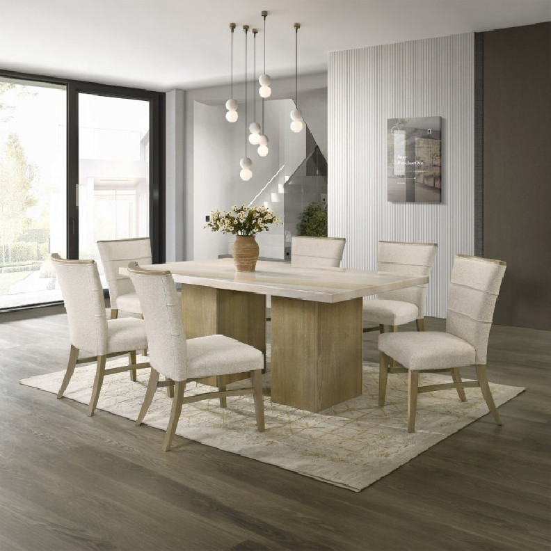 DN07035 Olinda 7Pc Dining Set Contemporary Style by Acme Furniture