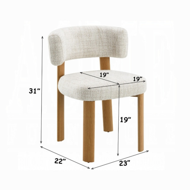 DN07070 7Pc Dining Set Ogin Collection Contemporary Style By Acme Furniture