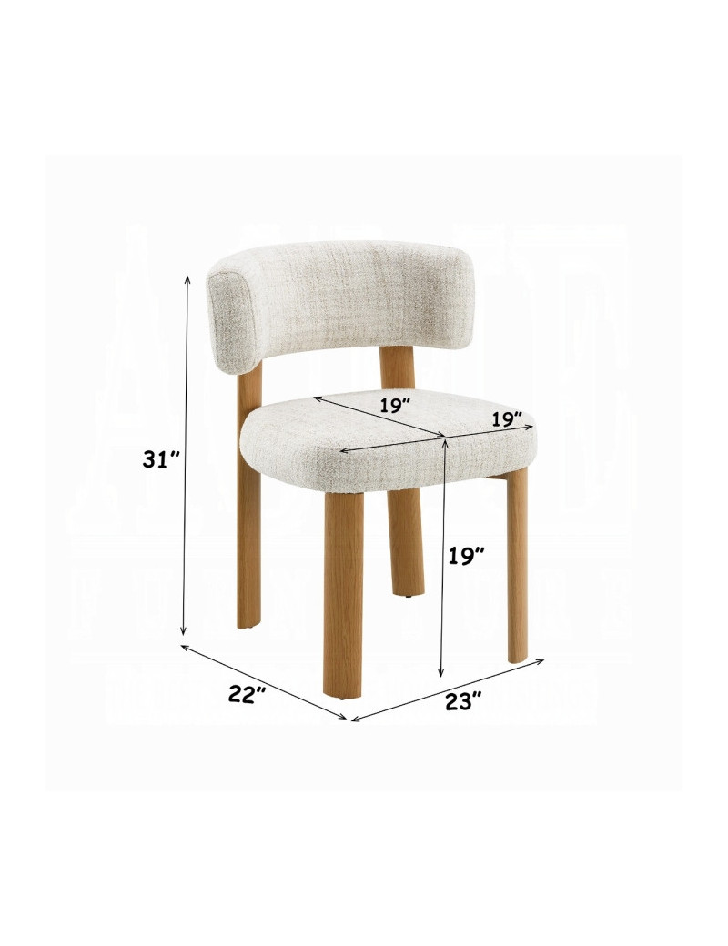 DN07070 7Pc Dining Set Ogin Collection Contemporary Style By Acme Furniture
