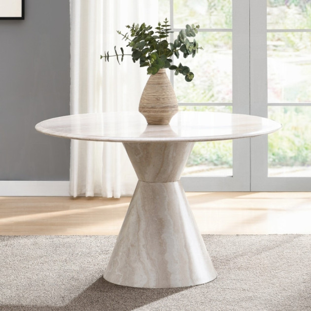 DN07075 5Pc Ogin Round Dining Table Set Contemporary Style By Acme Furniture