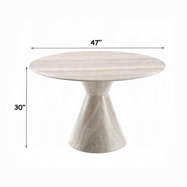 DN07075 5Pc Ogin Round Dining Table Set Contemporary Style By Acme Furniture