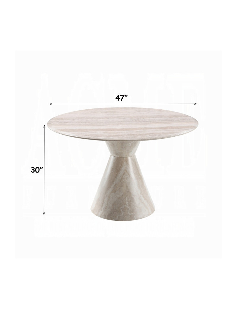 DN07075 5Pc Ogin Round Dining Table Set Contemporary Style By Acme Furniture