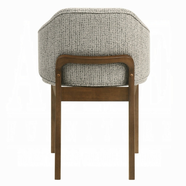 DN07060 7Pc Dining Set Oleia  Collection Contemporary Style Walnut Finish By Acme Furniture